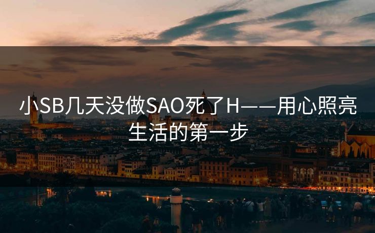小SB几天没做SAO死了H——用心照亮生活的第一步